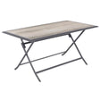 Azua smoke 6-seater folding ECP table