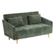 Разтегателен диван atmosphera Milo, Шенил, 2-местен, Кедрово зелено