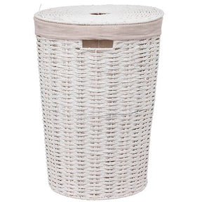 Кош за пране 5five Costa, Кръгъл, Бял, 40L