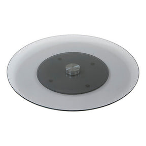 Rotating tray diam 45 cm smoked glass