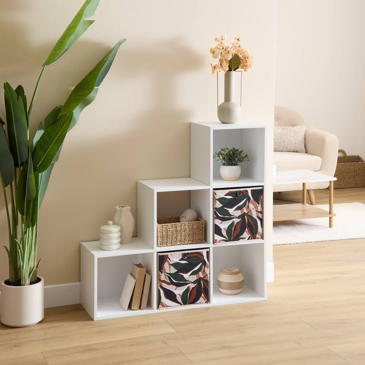 Стълбовиден рафт 5five Mix'n Modul, MDF, Бял, 102 cm