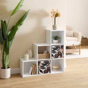 Стълбовиден рафт 5five Mix'n Modul, MDF, Бял, 102 cm