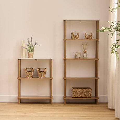 Етажерка 5five Côme, 3 нива, MDF, Кафява, 76.5 cm