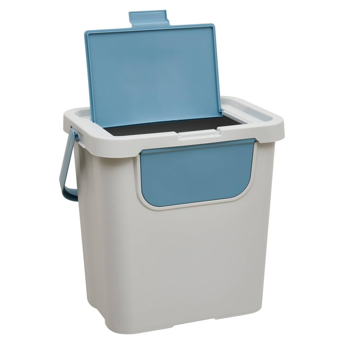 Кош за отпадъци 5five, PP рециклирана пластмаса, 24L, Сив