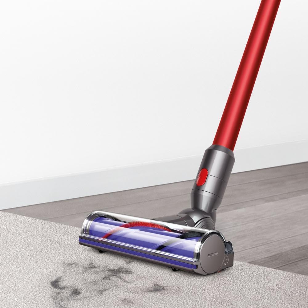 Vertical vacuum cleaner Dyson V10 Origin 39446401, 525W, 0.76 l, Autonomy up to 60 min, Grey/Red