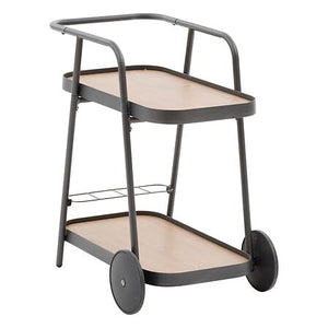 Trolley with wheels Easiness 76 x 50 x 81 cm aluminium honey graphite