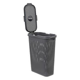 Кош за пране 5five, Полипропилен, Ратан, 40L, Сив