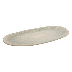 Овална чиния Secret De Gourmet Ray, Зелена, 38x19 cm
