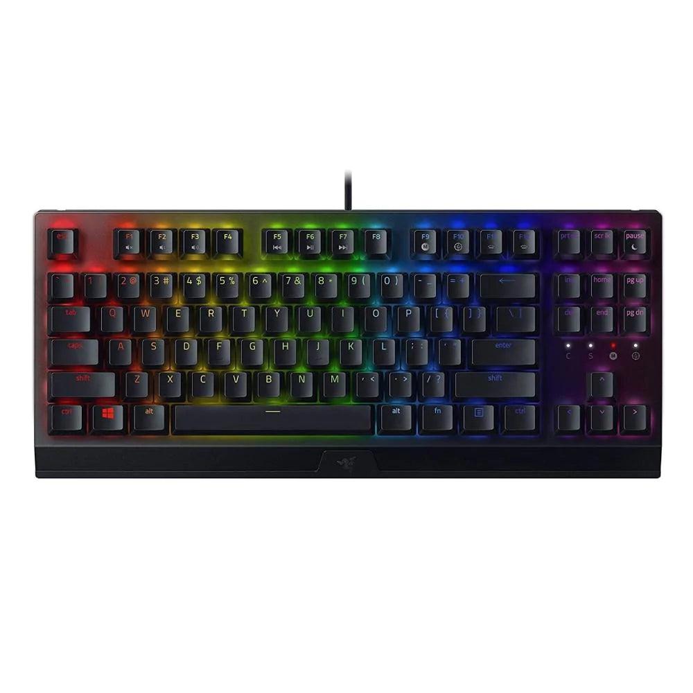 Razer BlackWidow V3 Gaming Keyboard, Green Optical Switches, Black