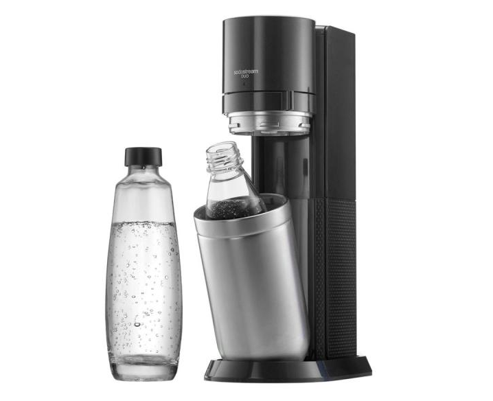 Машина за сода SodaStream Duo Titan Standard, Стомана, без CO₂ цилиндър, Черен