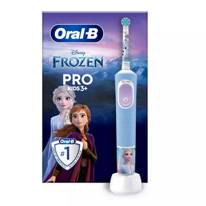 Children's electric toothbrush Oral-B Pro Kids Frozen, 2D cleaning, 2 programs, 1 nozzle, 4 stickers, For 3+ years, Blue