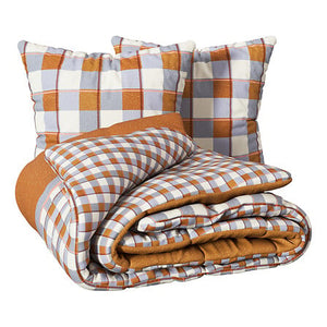 Спално бельо atmosphera Modern Checks, Теракота, 240×220 cm, Памук