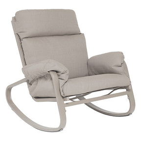 Auriane rocking chair aluminium coffee