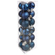 Коледни топки atmosphera Colorama De Noel, Комплект 18 бр., Midnight Blue, 3 cm