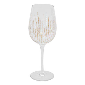 Set of 4 Lunis wine glasses 38 cl gold