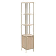 Етажерка с врата FIVE Duna, MDF, 176 cm, Пясъчен