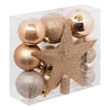 Коледна декорация за елха atmosphera Colorama de Noel, 18 части, Бежова