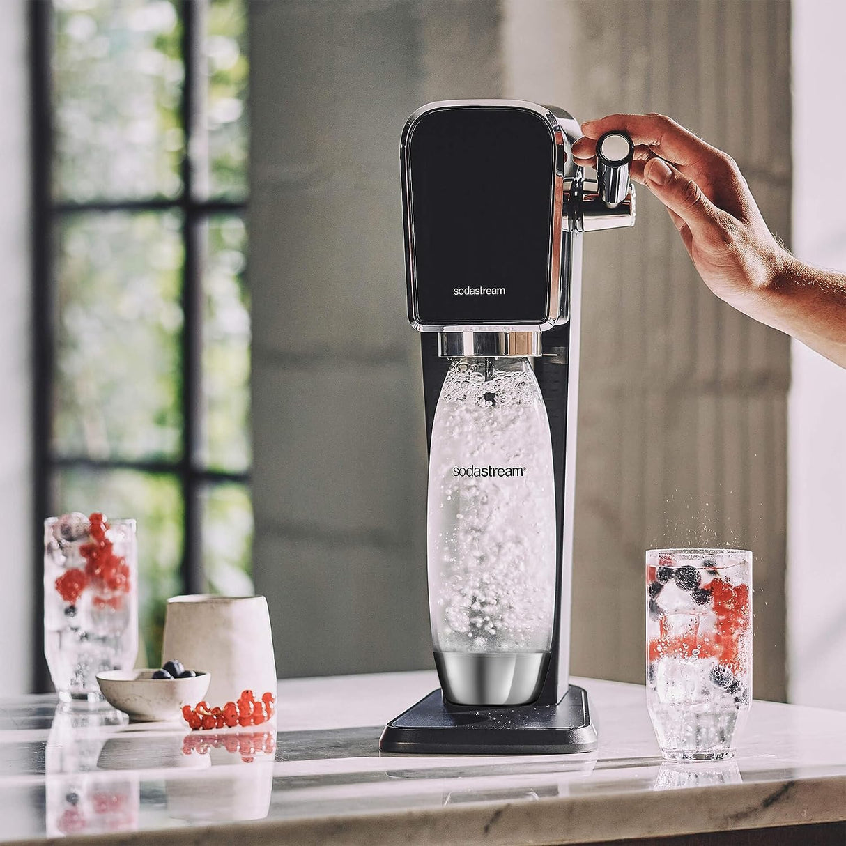 Машина за сода Sodastream Art, 60л, Черен