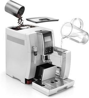 Кафеавтомат DeLonghi ECAM 350.35.W Dinamica, 1450W, 15 бара, 1,8 L резервоар за вода, Бял