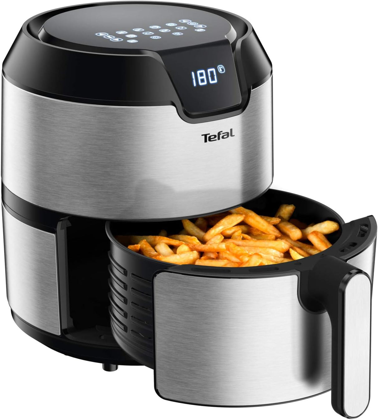 Фритюрник Tefal Easy Fry Deluxe, EY401d, XL 1.2 кг, Черен/Сив