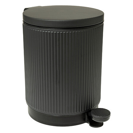 Кош за боклук 5five, Стомана, 5L, Черен