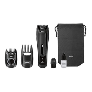 Braun BT5070 Facial Trimmer, Slide&amp;Style System, 25 Length Settings, Washable, Black