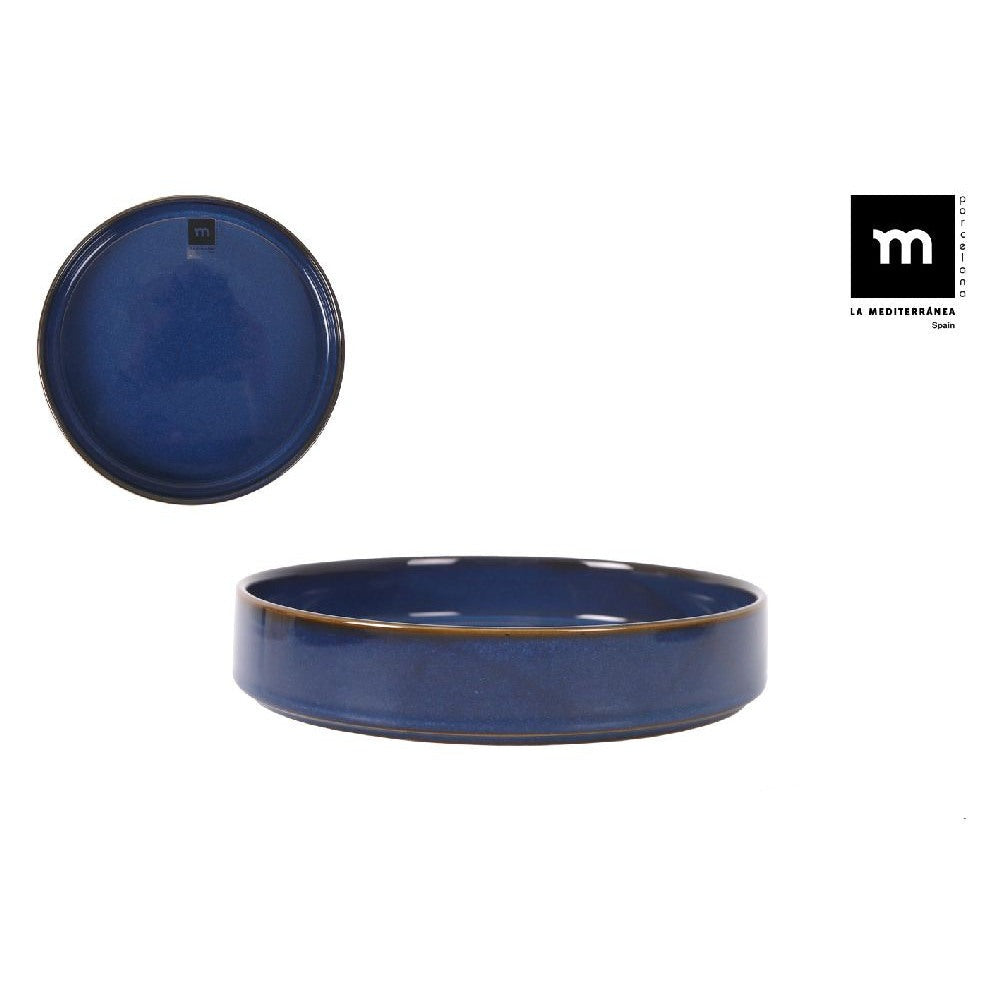 Japanese deep plate LA MEDITERRANEA Chester Blue, 20 cm