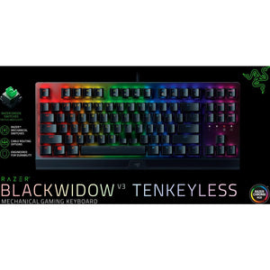 Razer BlackWidow V3 TKL Gaming Keyboard, Green Optical Switches, Black