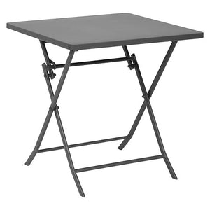 Greensboro square folding table 2 seats pewter