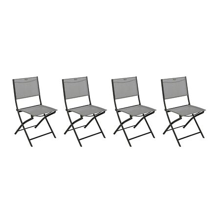 Modula pebble graphite folding chair