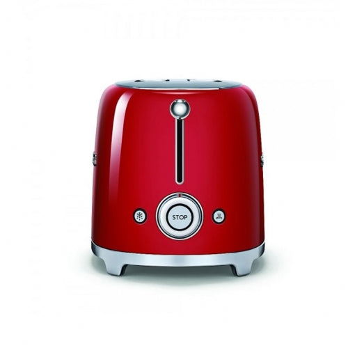 Тостер SMEG TSF01RDEU, 50's Style, 950 W, 2 филии, 6 нива на препичане, Червен