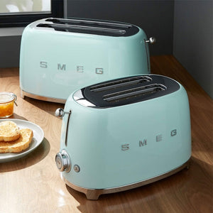 Тостер SMEG TSF02PGEU, 1500W 2 филии, 6 нива на препичане/ Пастелно зелен