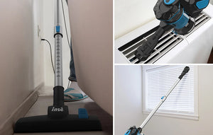 Vertical vacuum cleaner INSE I5, 600W, 18,000 Pa, 1L, Blue