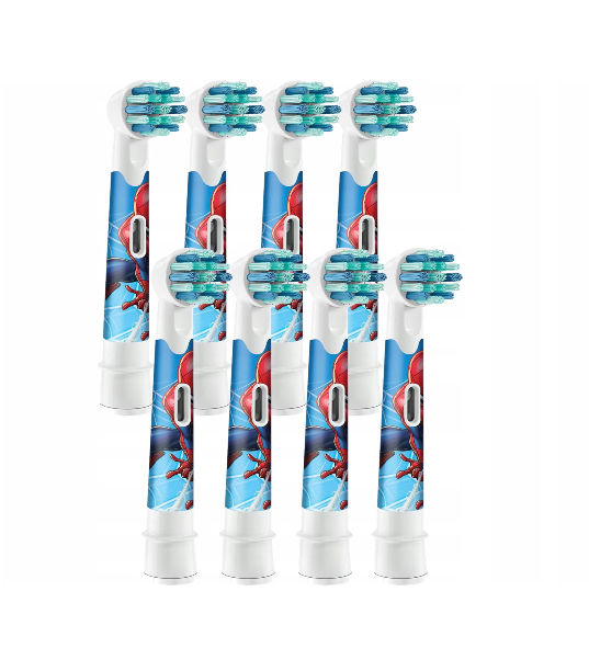 Electric toothbrush head Oral-B Spiderman, 8 pcs