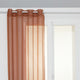 Moly sheer curtains 135 x 240 cm terracotta