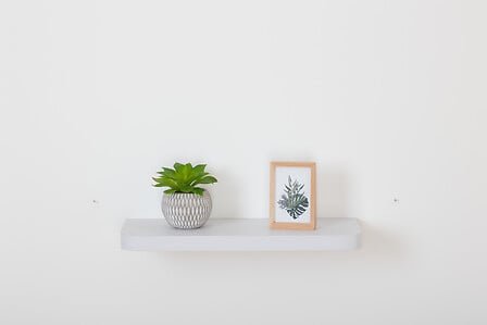 Стенен рафт 5five, MDF, 60 cm, Бял