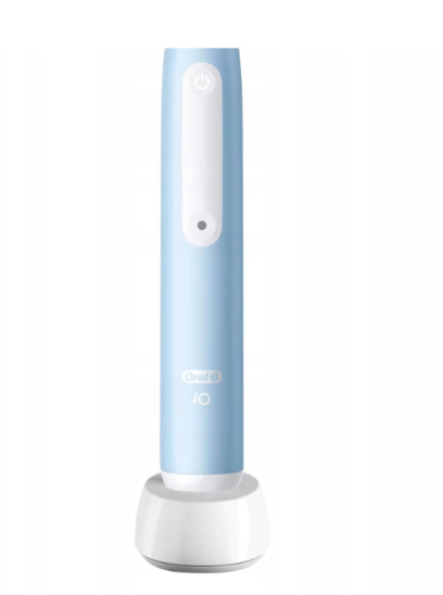 Електрическа четка за зъби, Oral-B iO Series 3 Ice Blue 730850, Alabaster, Син