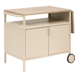 Trolley Ironia extendable steel wood effect and clay