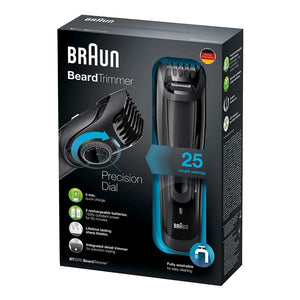 Braun BT5070 Facial Trimmer, Slide&amp;Style System, 25 Length Settings, Washable, Black