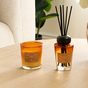Alma scented set amber and vanilla glass
