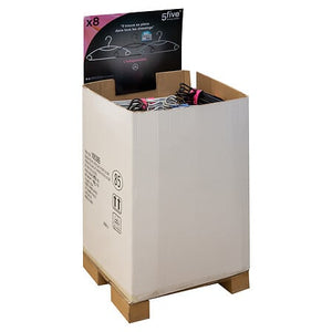 Въртящи се закачалки за дрехи 5five, Пластмаса, Комплект 8 бр.