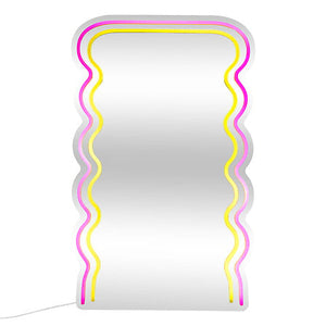 Светещо огледало atmosphera Wavy, LED, 60 x 38 cm