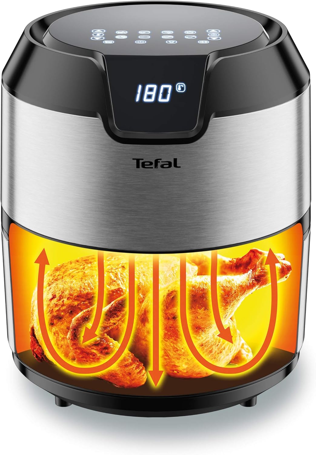 Фритюрник Tefal Easy Fry Deluxe, EY401d, XL 1.2 кг, Черен/Сив