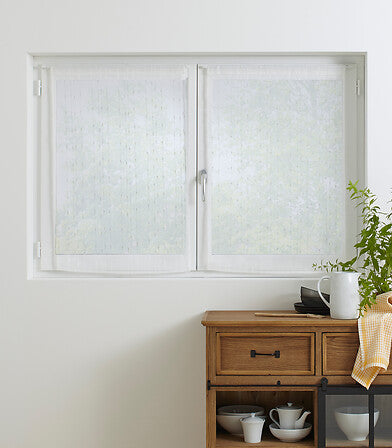 Set of 2 Anissa sheer curtains 60 x 90 cm white