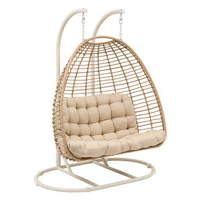 Ajar loveseat 2 seats woven resin clay
