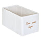 Кутия за съхранение atmosphera Mon Petit Bazar, Картон, Букле, Бяла, 29 cm