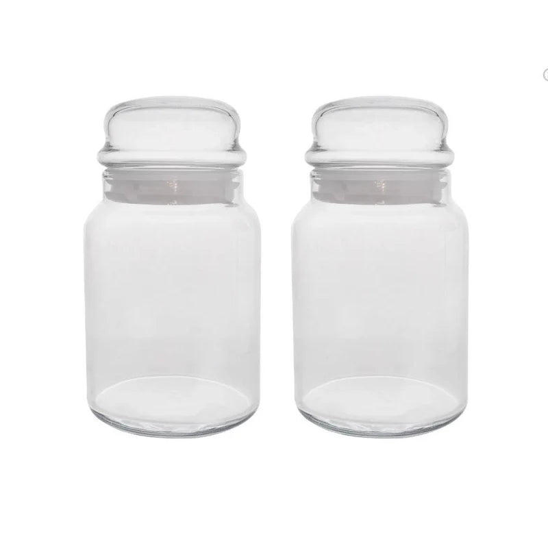 Glass jar with storage lid LAV Sera, 890 ml, 2 pcs