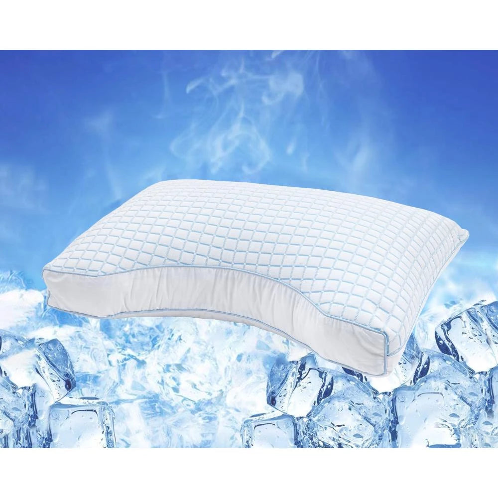 Dreamhouse 3D Blue Cell Tech Pillow, Microheat, Neck Support, 45 x 65 cm