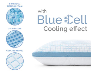 Dreamhouse 3D Blue Cell Tech pillow, Memory foam, 50 x 70 cm