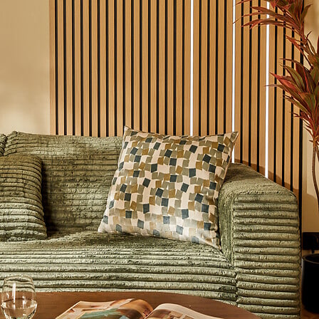 Декоративна възглавница atmosphera Mosai, Каре, Зелена, 53x53 cm